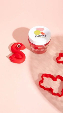 ChildGen, Naturalna ciastolina w słoiczkach - zestaw 6 kolorów