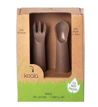 eKoala Sztućce 2szt. Brown BIOplastik