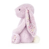 JellyCat - Króliczek Kwieciste Uszy Fioletowy 31 cm
