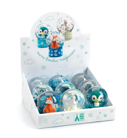 Mini kule śnieżne "ZWIERZĄTKA" kpl 3 szt DD03442