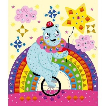 Zestaw kreatywny Kryształki i naklejki Fiesta 4+, Janod