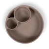 Filibabba Silikonowy talerzyk z przegródkami Warm Grey