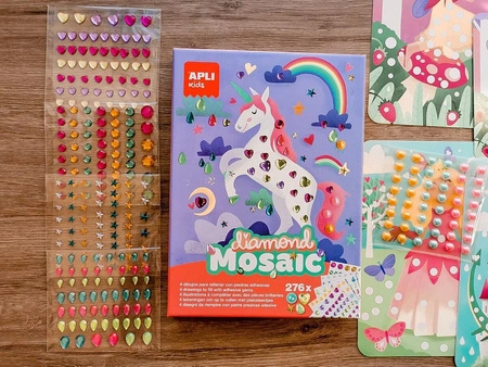 Zestaw artystyczny diamentowa mozaika Apli Kids