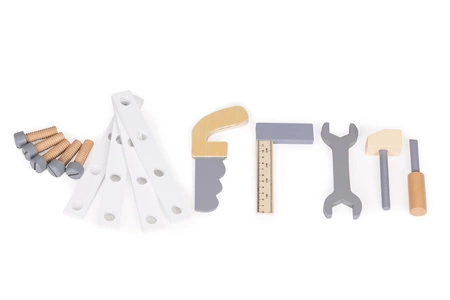 Drewniany warsztat dla dzieci narzędzia stolik ECOTOYS