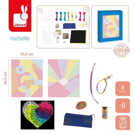 USZKODZONE OPAKWOANIE Janod Multizestaw kreatywny Kolory I love creativity 8+
