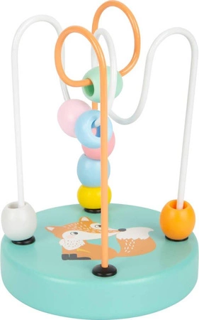 Labirynt dla dzieci z koralikami Pastelowy lis 11763-Small Foot, zabawki motoryczne
