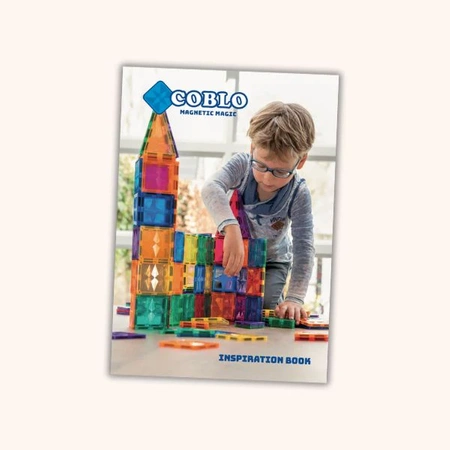 COBLO, magnetyczne klocki z wypustkami 12 elem. - kompatybilne z innymi popularnymi klockami