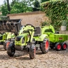 FALK Traktor CLAAS AVEC Zielony na Pedały z Przyczepką od 3 Lat