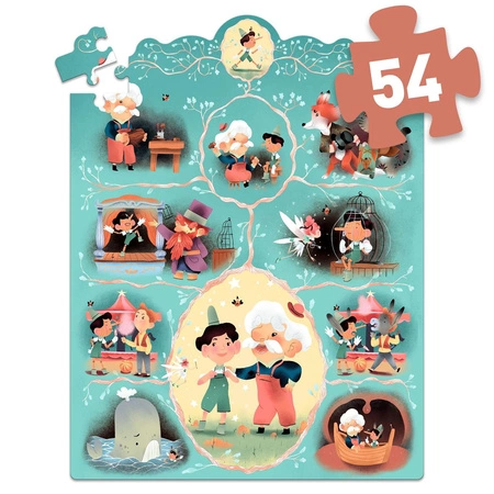 Puzzle opowieść - PINOKIO 54 elem. DJ07052