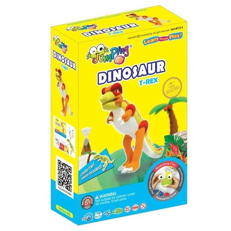 Jumping Clay | Zestaw kreatywny Dinozaur - T-REX