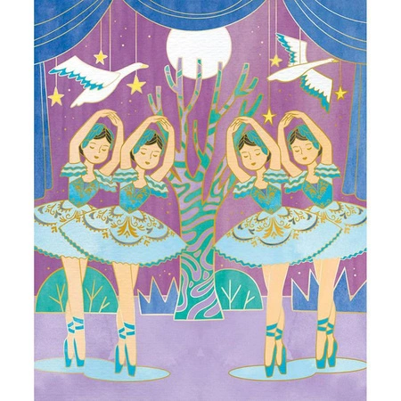 Zestaw kreatywny Złote kontury Tancerki 6+, Janod