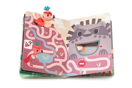 LILLIPUTIENS Książeczka przygodowa z mini-przytulanką kartonowa „Anais superbohaterka” 2 l+