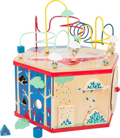 Drewniana kostka edukacyjna XL Przesuń to 11051-small foot design, zabawki motoryczne