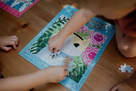 Mudpuppy Puzzle - książka "Alicja w Krainie Wąsów" Kotopowieści 100 elementów 6+