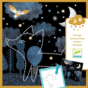 Zestaw artystyczny nakłuwanie - LAS NOCĄ DJ00087