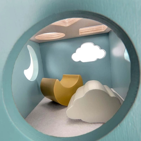 Sorter drewniany Micki niebieski