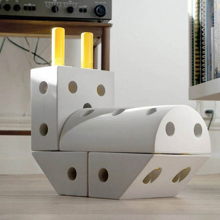 MODU - Peg Bag, 8 kołków w torbie, żółte