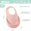 Beaba Śliniak silikonowy z kieszonką vintage pink