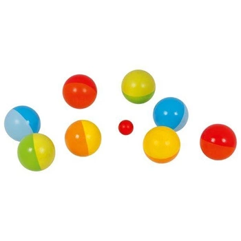 Boule drewniane w bawełnianej torbie 56658-Goki, zręcznościowe gry dla dzieci