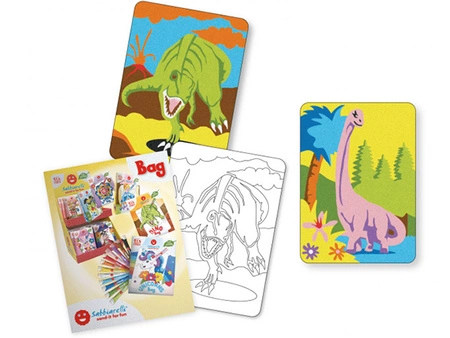 Zestaw do kolorowania piaskiem Sabbiarelli Bag - Dinozaury 3l+ SABBIARELLI