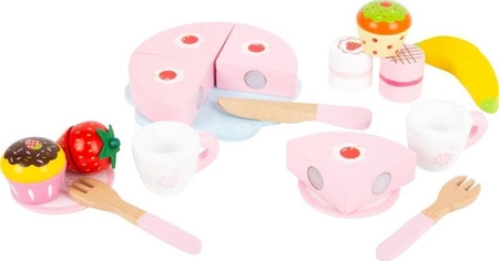 Zestaw do zabawy Owocowe przyjęcie z tortem 11796-Small Foot, zabawki drewniane dla dzieci