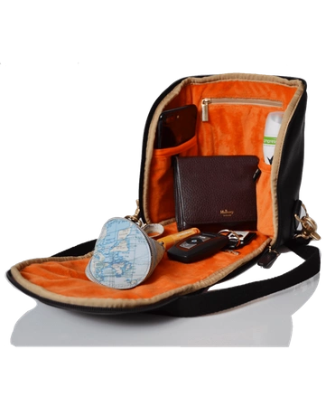 Plecaczek/Saszetka Mini Adult Freedom Pod, skórzany czarny, PacaPod