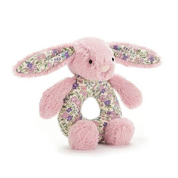 JellyCat Blossom Grzechotka królik różowy k.uszy 13cm