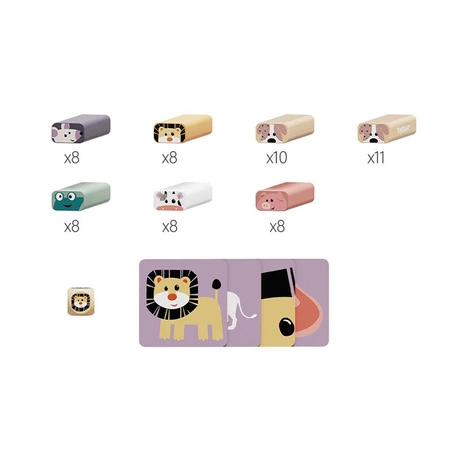 Jakie to zwierzę? Układanie wieży Gra zręcznościowa 36 mies.+ TOPBRIGHT