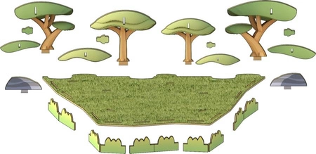 Halftoys Magnetyczna Składana Antylopa z Makietą