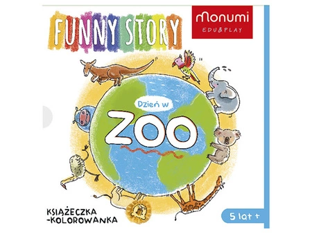 Książeczka harmonijka do kolorowania - Dzień w Zoo 5l+ MONUMI