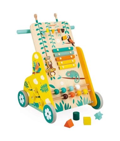 Wielofunkcyjny pchacz edukacyjny Tropik 12m+, Janod
