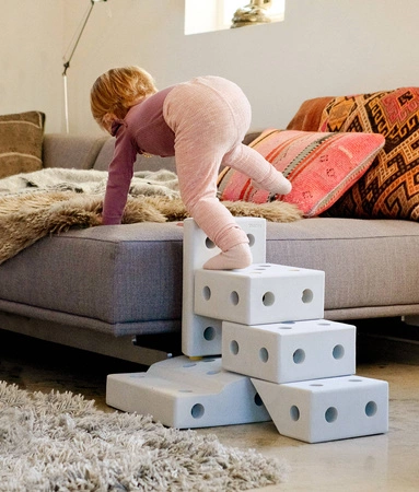 MODU Dreamer kit 12in1 – Kreatywne klocki rozwijające motorykę dużą, żółty