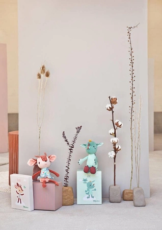 LILLIPUTIENS Przytulanka w ozdobnym pudełku Smok Joe Eco 3m+