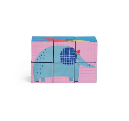 Drewniane klocki puzzle 6 szt. LES TOUPITIS 679105