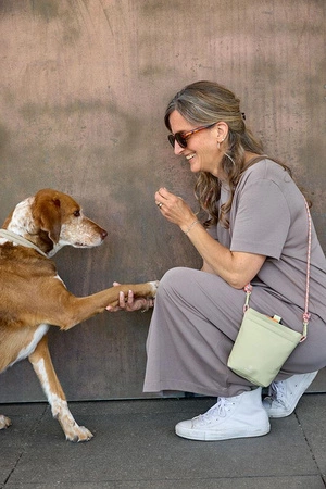 PALOPA Torebka saszetka na smakołyki dla psa Karl pale khaki M