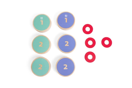 BS Toys, Drewniana gra zręcznościowa Turlaj krążki