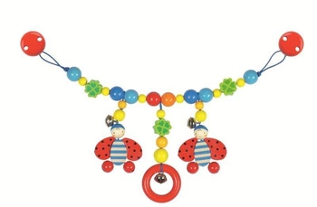 Dwie biedroneczki - zabawka drewniana, 734470-Heimess, zabawki do wózka, dla niemowlaków