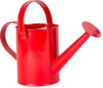 Metalowa czerwona konewka 1 szt - praktyczna zabawka dla dziecka