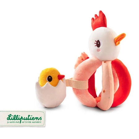 LILLIPUTIENS Grzechotka chwytak Kokoszka Paulette 6 m+