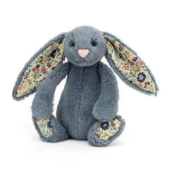 JellyCat Blossom Królik dzinsowy k.uszy 18cm