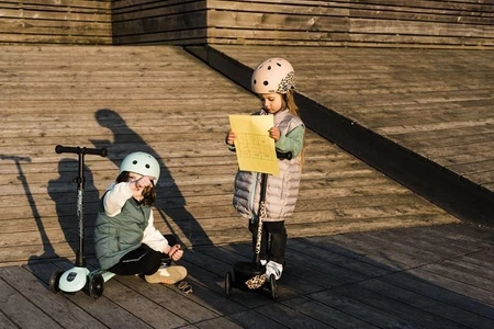 SCOOTANDRIDE Highwaykick 2 Lifestyle Hulajnoga trójkołowa balansowa z zamykanym schowkiem 2+ Leopard