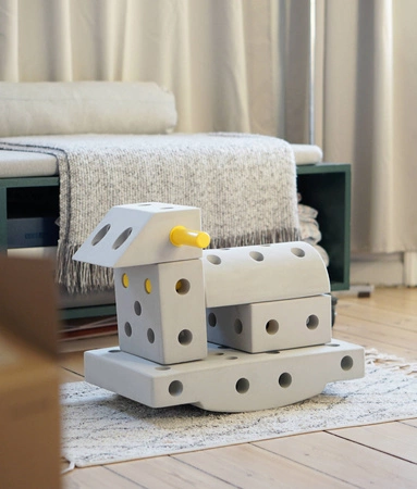 MODU Dreamer kit 12in1 – Kreatywne klocki rozwijające motorykę dużą, żółty