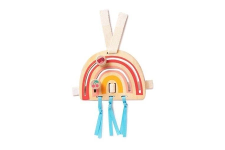 LILLIPUTIENS Zestaw drewnianych zawieszek aktywizujących Lisiczka Alice 9 m+