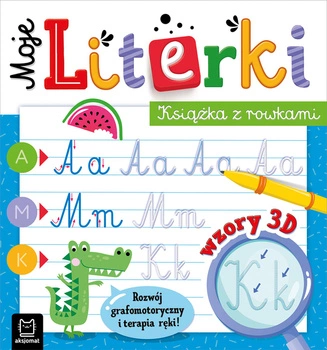 Moje literki. Książka z rowkami. Wzory 3D