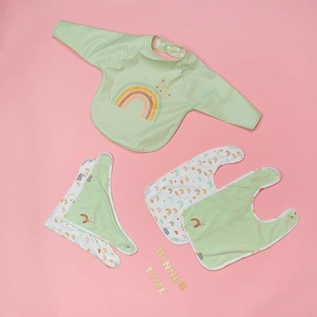 bébé-jou Śliniak z długim rękawem Rainbow Sky 305803