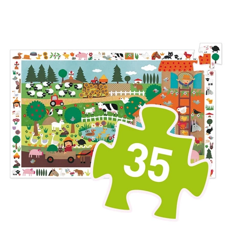Puzzle obserwacja FARMA - 35 el.DJ07591