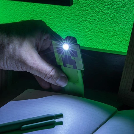 Minecraft zakładka do książek i lampka - Creeper