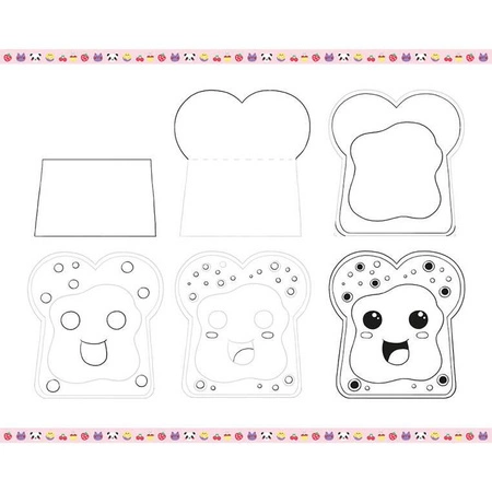 Zestaw kreatywny Rysowanie krok po kroku Modele kawaii 20 rysunków 7+, Janod