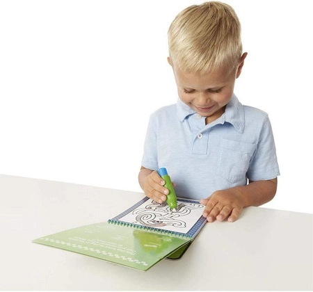 Wodna kolorowanka z labiryntami Water Wow Zwierzęta domowe 19484-Melissa & Doug, książeczki wielokrotnego użytku