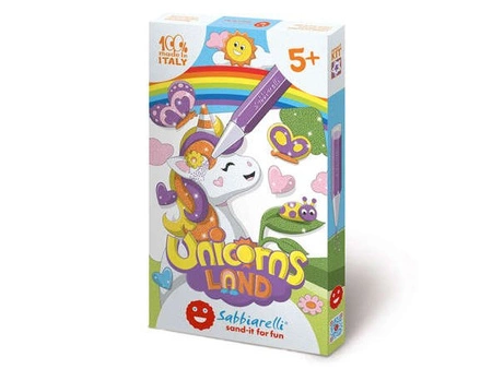 Zestaw do kolorowania piaskiem Jednorożce 5l+ SABBIARELLI